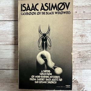 Casebook Of The Black Widower by Isaac Asimov 1981 Mass Market Murder Mystery image 1