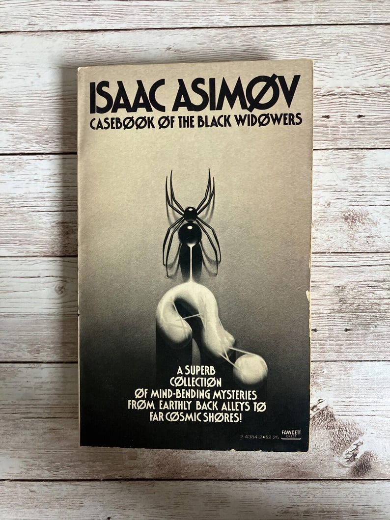 Casebook Of The Black Widower by Isaac Asimov 1981 Mass Market Murder Mystery image 1