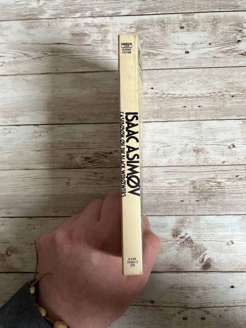 Casebook Of The Black Widower by Isaac Asimov 1981 Mass Market Murder Mystery image 3
