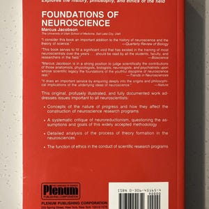 Foundations of Neuroscience de Jacobson, Marcus 1995 Couverture souple image 2