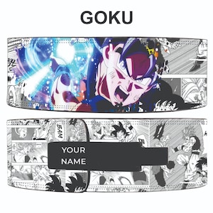 Goku Anime Belt Goku Ultra Instinct Belt Powerlifting Custom lever belt |Bodybuilding power|belt,Anime Leather Gym Belt |Weightlifting belt|