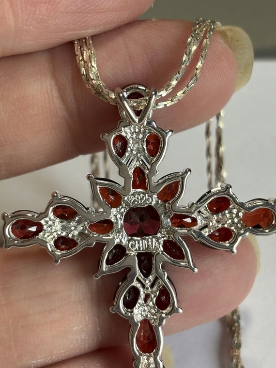 Gemstone Cross With Chain - image 5