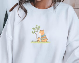 Bear Graphic Tee, Hoodie, Sweatshirt, Unisex Cotton Blend