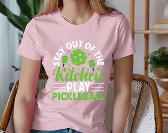 Funny Pickleball Shirt: Stay Out of the Kitchen DTF Graphic Tee