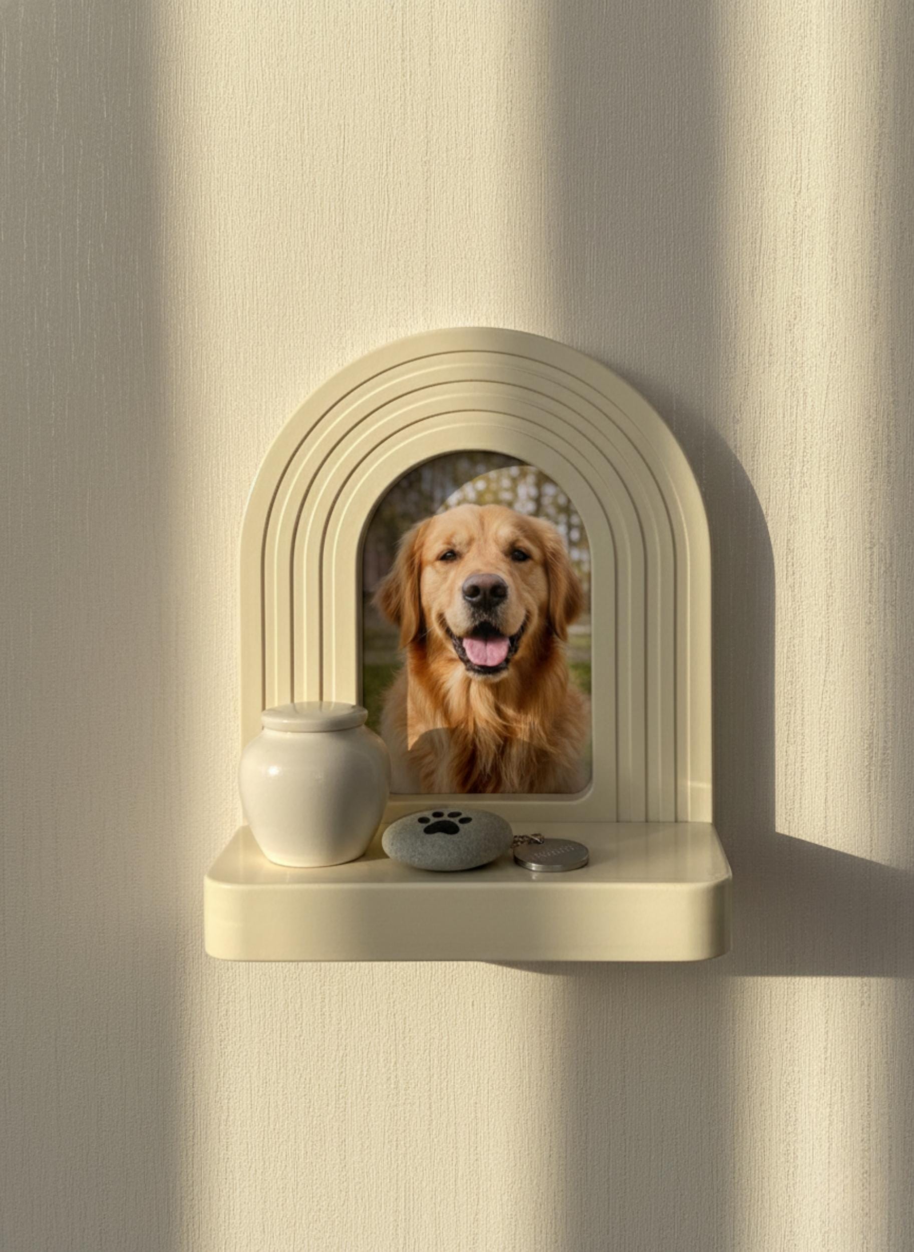 Pet Memorial Frame With Shelf, Dog & Cat Remembrance Gift, Modern ...