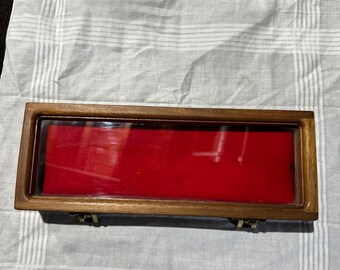 Knife display case - wood