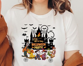 Halloween Party Shirt, süßes gruseliges T-Shirt, nicht so beängstigend Shirt, Herbst Grafik Top, lustiges Halloween T-Shirt, Vintage gruselige Saison T-Shirt