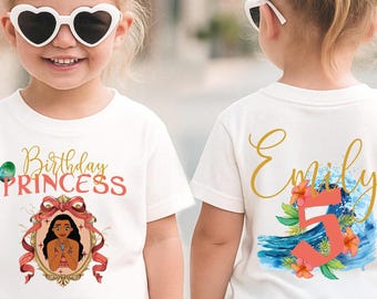 Custom Disney Moana Birthday Shirt, Disneyland Birthday Tee, Magical Park Moana Birthday Girl Shirt, Moana Toddler Sweatshirt, WDW Moana Tee