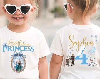 Disney Princess Elsa Anna Birthday Shirt, Custom Frozen Birthday Shirt, Magical Park Birthday Toddler Shirt, Elsa Anna Birthday Sweatshirt