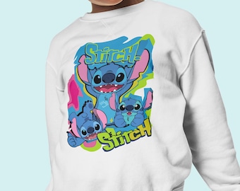 Stitch Sweatshirt, Disney Hoodie, Disney Stitch Family Long Sleve, Stitch Disneyland Sweatshirt, Disney Stitch Ohana Tee,Disney Stitch Shirt