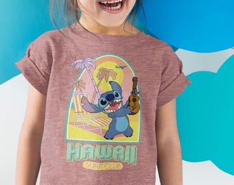 Disney Stitch Aloha Tropic Hawaii, Stitch Basic-shirt, Disney-shirt, Lilo & Stitch Aloha-shirt, Disney-cadeaushirt, Stitch Aloha Disney