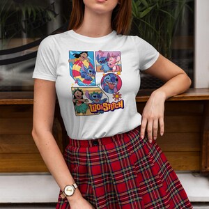Disney Stitch Women Shirt, Stitch T Shirt, Cute Stitch Tank, Disney Stitch V-neck Shirt, Stitch and Lilo Shirt, Stitch Disneyland Trip Tee