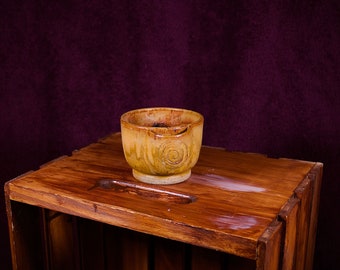 Funky Bowl - Montanastasia Pottery - Beautiful Handmade Mission-style Bowl, Unique Gift, Oven-safe, Microwave-safe - Made in Montana, USA