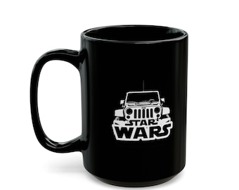 Jeep/Star Wars Black Mug