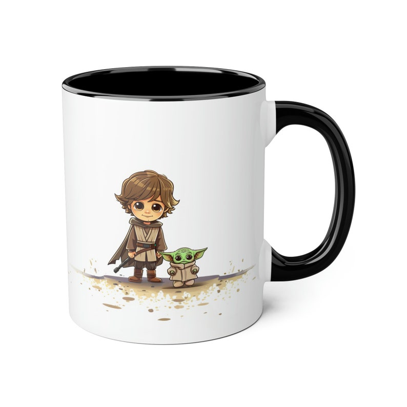 Luke Skywalker und Grogu Star Wars Tasse mit niedlichem Akzent Bild 8