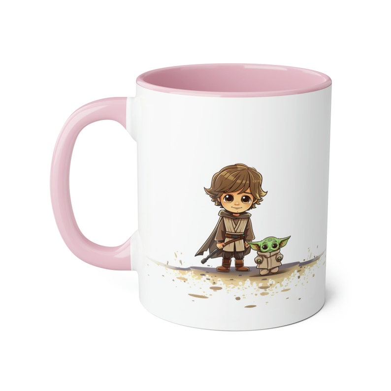 Luke Skywalker und Grogu Star Wars Tasse mit niedlichem Akzent Bild 4