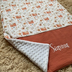 personalized embroidered blanket
