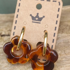Pop collection "Leopard" earrings/creoles