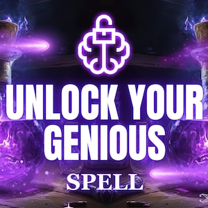 Unlock Your Genius Spell | Activate Your True Potential for Personal Growth & Self-Discovery