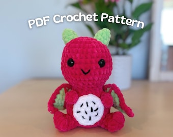 Crochet Dragon Fruit Dragon PDF Pattern