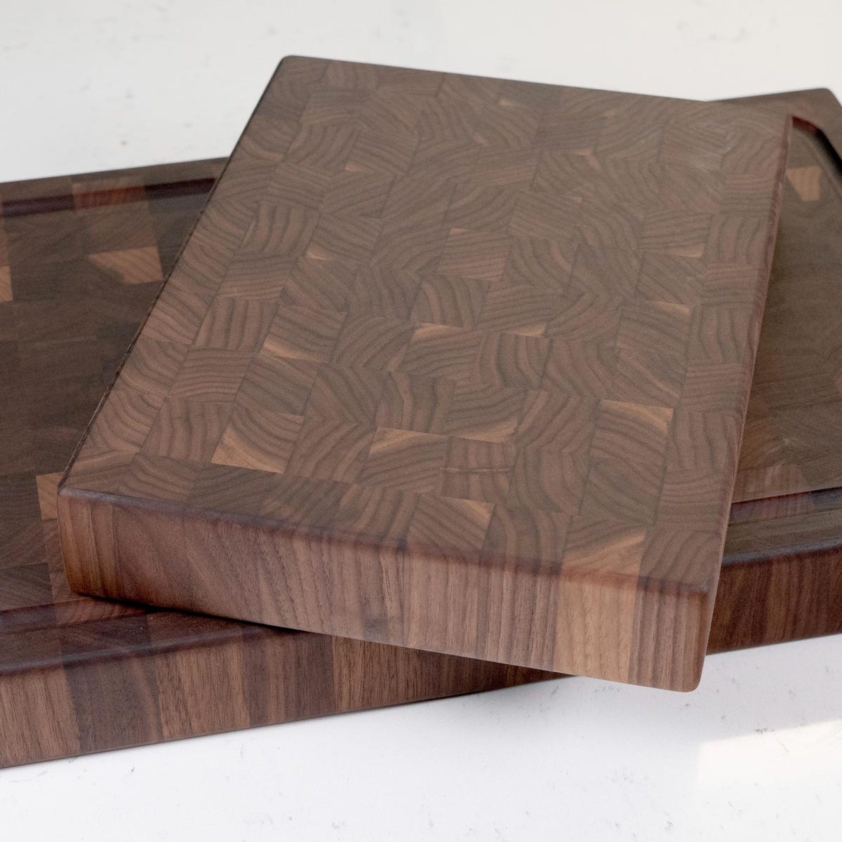Walnut End Grain Cutting Board: Handmade USA Kitchen Art - Etsy