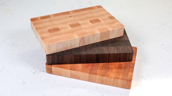 Mini End Grain Cutting Board: Walnut, Cherry, Maple - 6x9 Made in USA