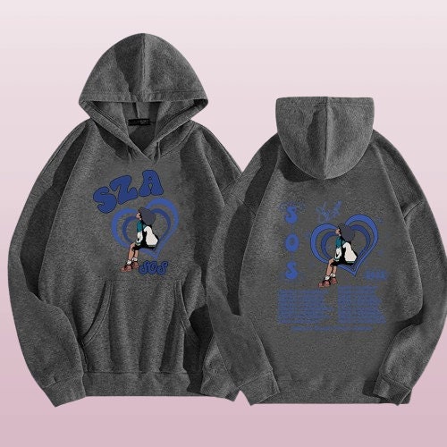 Beige SZA Hoodies, Sza SOS Concert Tour Pullover Hoodies