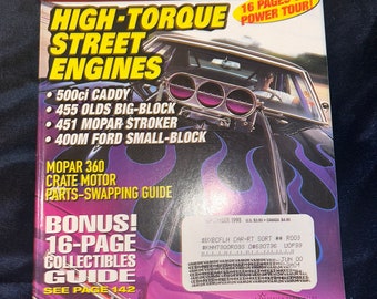 Rivista Hot Rod, numero da collezione di novembre 1997, auto stradali a potenza massima