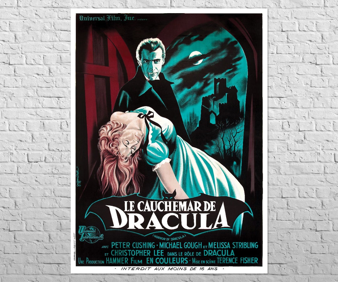 Poster Le Cauchemar De Dracula, 1958 | 25x34" Big Size A1 | Old Movie