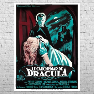 Poster Le Cauchemar de Dracula, 1958 | 25x34&quot; Big size A1 | Old movie
