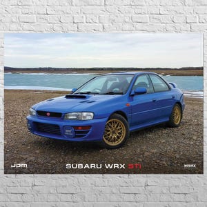 Poster Subaru Impreza WRX STI | JDM Automotive | 24x33&quot; Big size | Japan classic