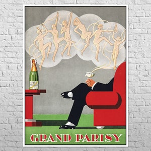 Poster Grand Parisy 1932 | 24x33&quot; A1 Big size | Vintage decor | Old advertising