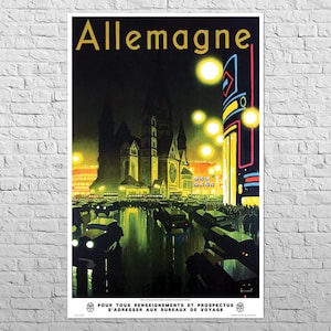Poster Germany, 1930 RDV | 21x33&quot; Big size | Retro wall decor
