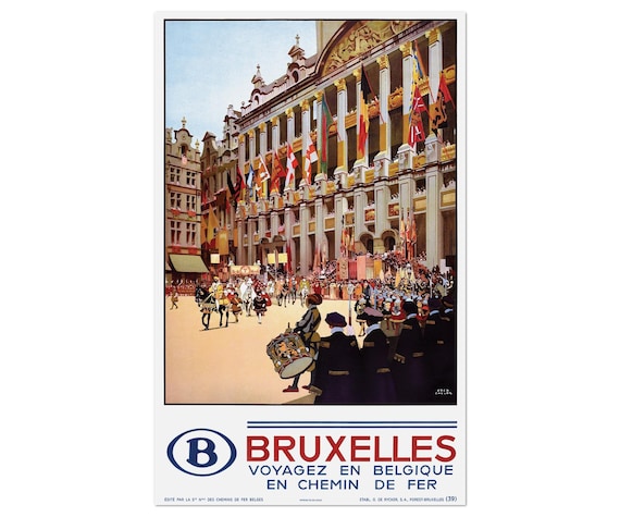 Poster Brussels, 1930s | 21x33
