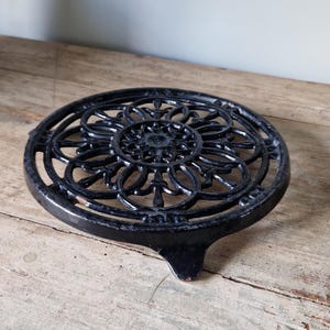 French enamelled cast iron trivet.