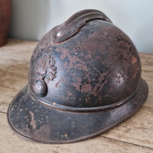 Echte en zeldzame Franse infanteriehelm uit de Eerste Wereldoorlog.