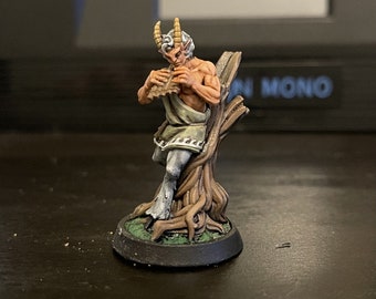 12K SLA Satyr Figure, Greek Mythology Figure, Dungeons and Dragons, Miniature, Tabletop Figure