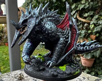 12K SLA Wyvern Miniatur, Wyvern Drachenfigur, Dungeons and Dragons, Miniatur, Tischfigur