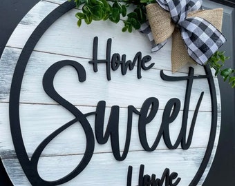 Home Sweet Home Door Wreath