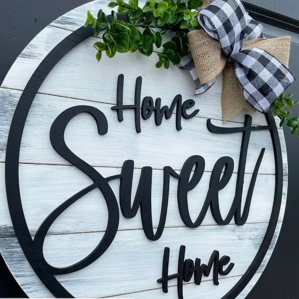 Home Sweet Home Door Wreath