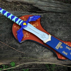 Hand Forged Zelda Master Sword Replica: Stainless Steel Full Tang with Scabbard