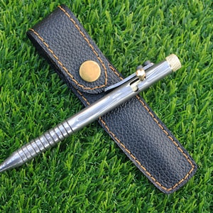 Luxus Damast Stahl Kugelschreiber Handgefertigt mit Messingakzenten, Weihnachtsgeschenk Hochzeitsgeschenk Vatertagsgeschenk, Abschlussgeschenk Geburtstagsgeschenk