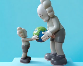 Figura KAWS The Promise - Réplica de figura KAWS, decoración Kaws Hypebeast, ladrillo de oso figura Kaws, muñecas Kaws, juguetes Koys, estatua de Kaws, decoración Kaws