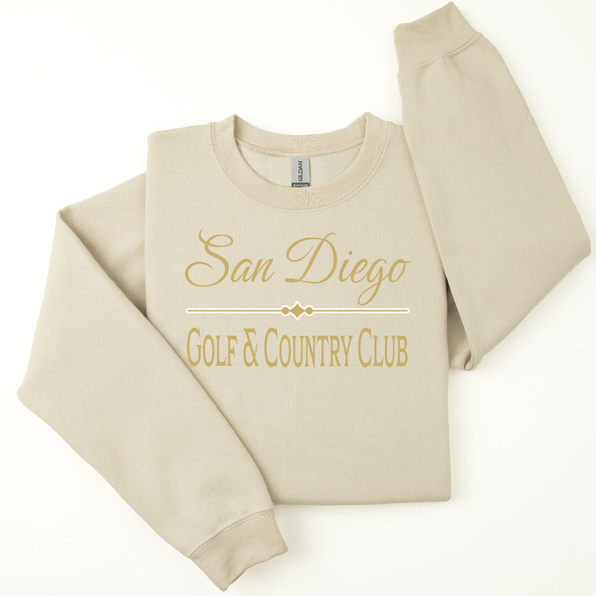 Riley Crewneck Sweater - Golf Script main image 1