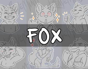 Basic Sticker Pack Lines - Fox