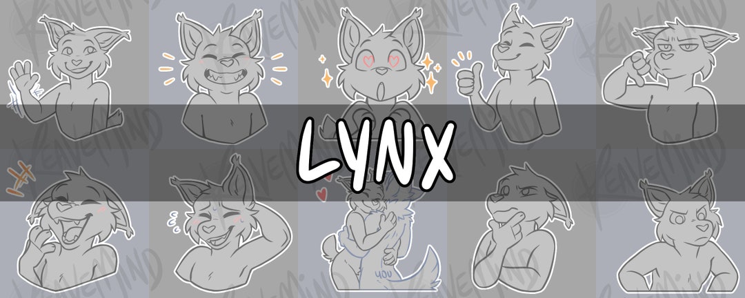 Linac Stickers Basic Sticker Pack Lines - Lynx - Etsy