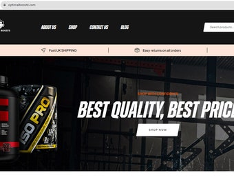 Supplements Affiliate Turnkey Website Web Design Online Store Business For Sale: Fully Set-Up and Ready for Success!