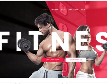 Fitness Affiliate Website Web Design Online Store Business For Sale: Fully Set-Up and Ready for Success!