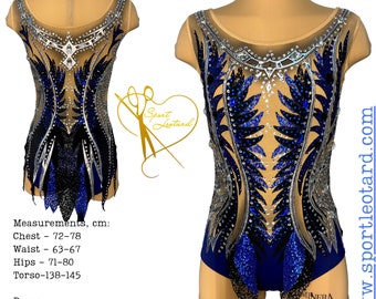 Justaucorps de gymnastique rythmique de compétition | Robe de patinage artistique sur glace, costume de gymnastique acrobatique, robe de salon