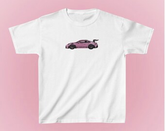 Roze Porsche baby-T-shirt